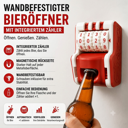 Bierflaschenzähler mit Öffner